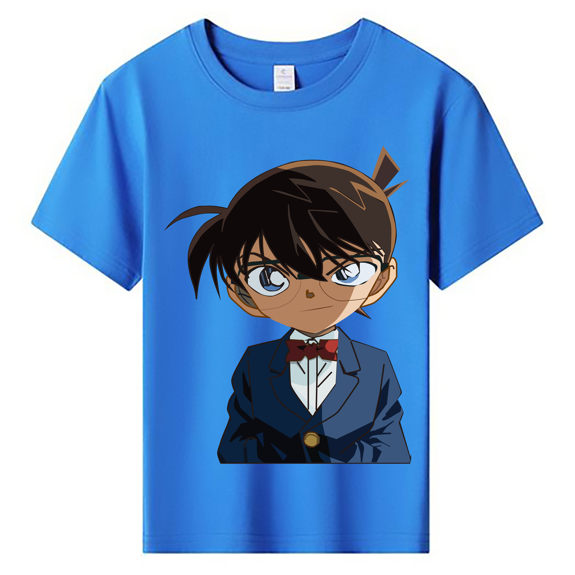 （画像用） 名探偵コナン 江戸川 コナン Detective Conan Conan Edogawa 綿100％キッズTシャツ（フロントプリント）